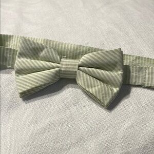 Ralph Lauren Green Striped Little Boy’s Bow Tie